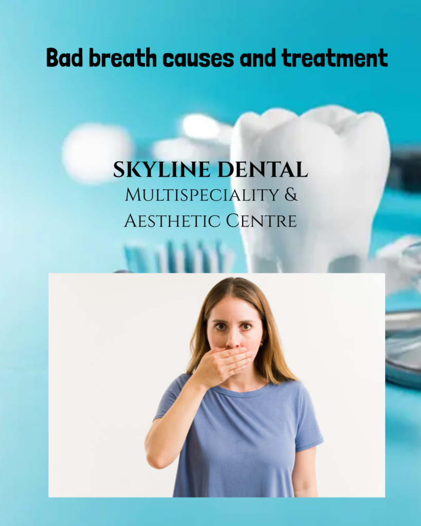 Bad breath treatment by dentist in Whitefield