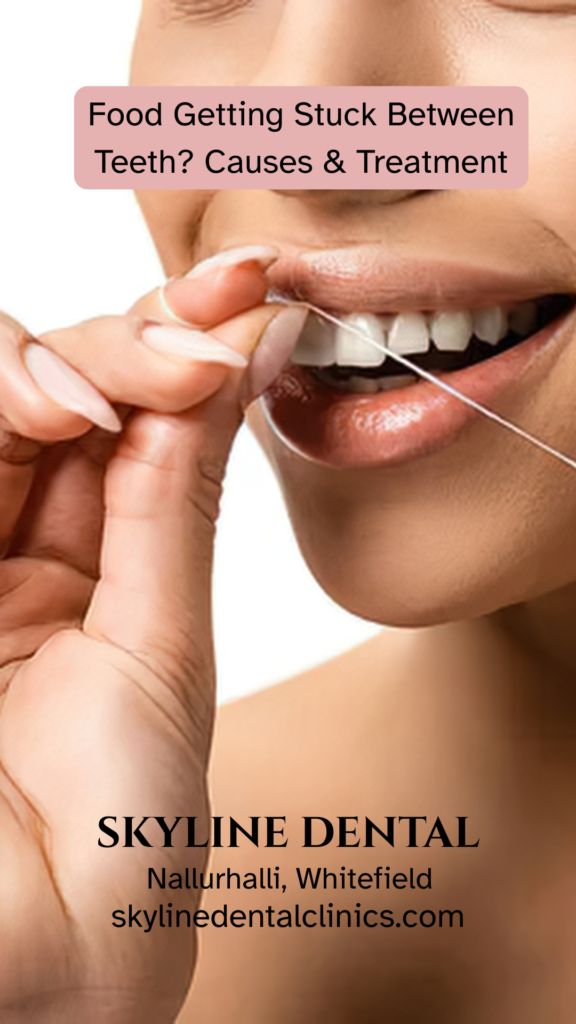 food stuck between teeth treatment whitefield