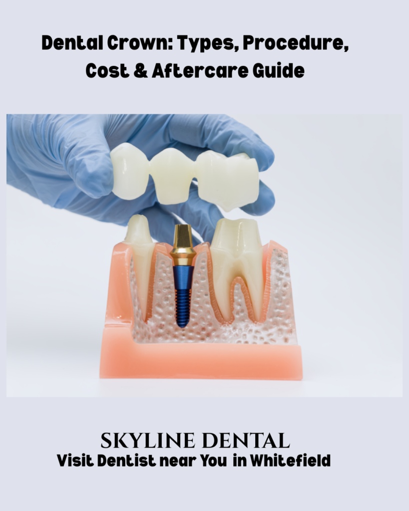 Dental crown treatment and tooth cap in Whitefield Bengaluru